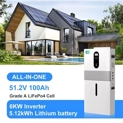 6kW سیستم ذخیره انرژی خانگی خارج از شبکه 51.2V 100AH ​​باتری لیتیوم همه در یک